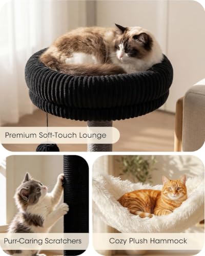 61" Modern Cat Tree (Walnut)