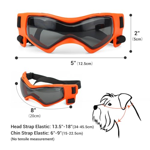 Medium Dog Goggles for Medium Breed UV (Medium / Orange)