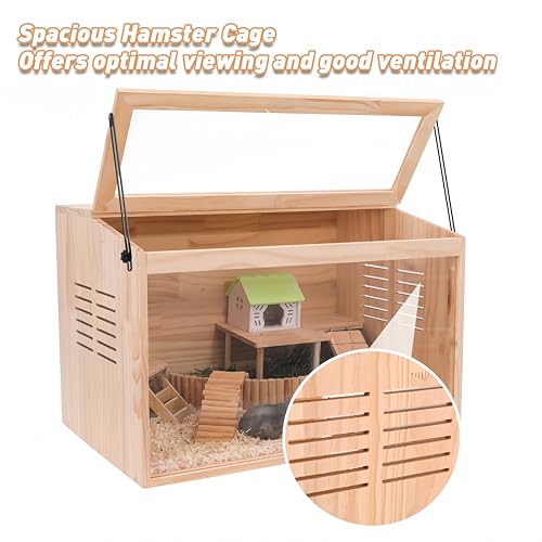 Wooden Hamster Cage (24.0"L x 16.0"W x 16.0"H)