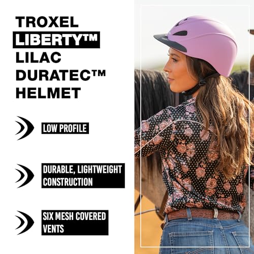 Liberty Ultralight Horse Riding Helmet (Lilac Duratec / Extra Large (7-3/8 - 7-3/4))