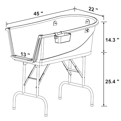 45" Pet Grooming Bathtub Dog Wash Station (Bathtub Only)