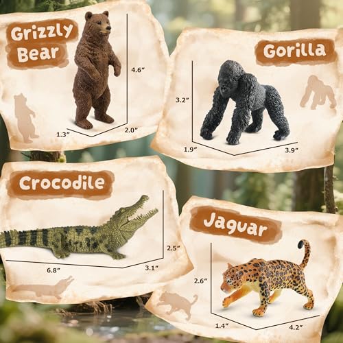 9 PCS Zoo Animal Toys for Kids 3 (9-PC Zoo Animal Figures Set)