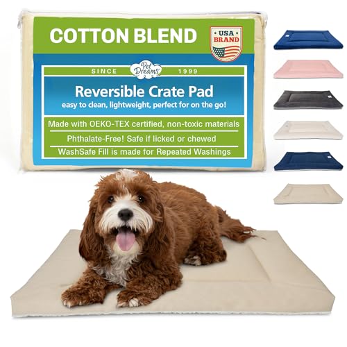 Dog Crate Pad (36"L x 23"W x 1.5"Th / B. Khaki Tan)