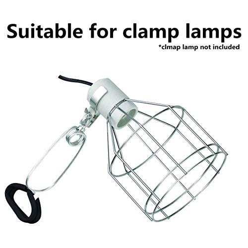 Pack of 2 Adjustable Heat Lamp Clip Stand Fixture for Reptile Heat Lamp (Clamp Stand / 2pcs (Fit for 5.5~8.5 Dome))