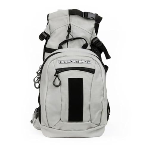 Plus 2 - Large, Light Grey - Ideal for Dogs 20-22” Long - Adjustable, Backpack-Style Carrier with Multi-Functional Storage Pack, Thick Shoulder Straps & Padded Back Panel (10.0"L x 7.0"W x 19.0"H / Plus 2 - Light Grey)