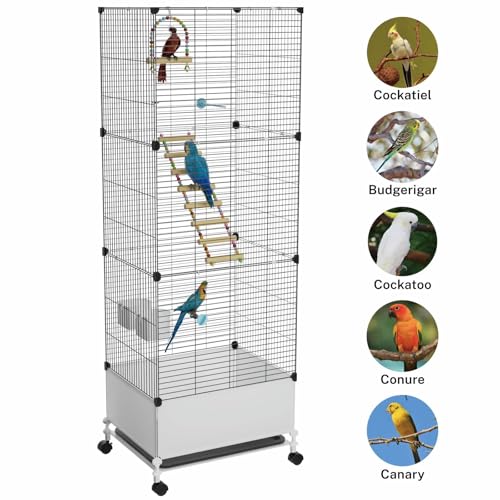 X Large Flight Bird Cage (14.2"L x 18.5"W x 53.2"H)