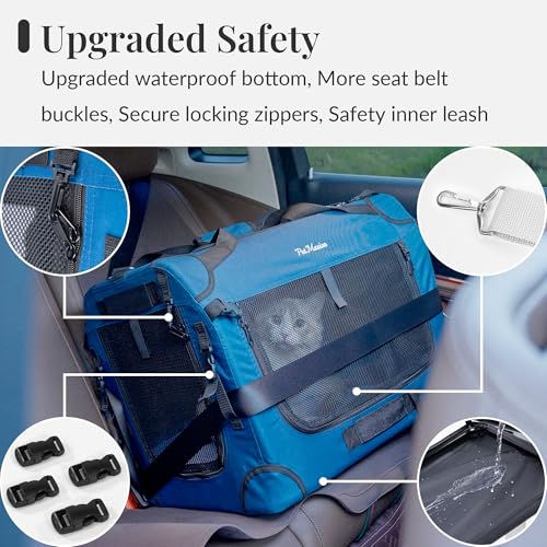 Extra Large Cat Carrier for 2 Cats (Starry Grey / 24.0"L x 16.5"W x 16.5"H)