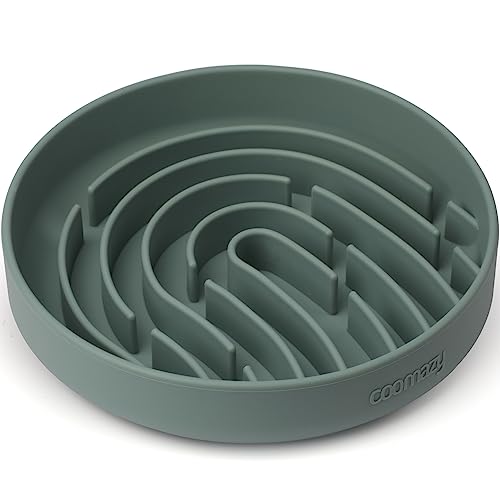 Slow Feeder Dog Bowls (Green / 2.5 Cups)