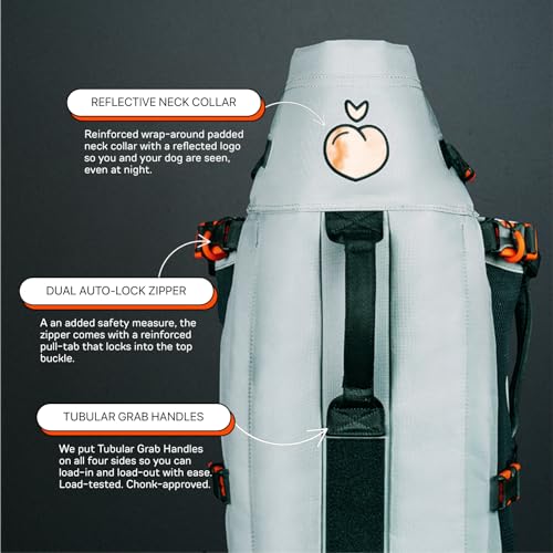 Maxine One Dog Backpack Carrier for Medium Dogs (Black)