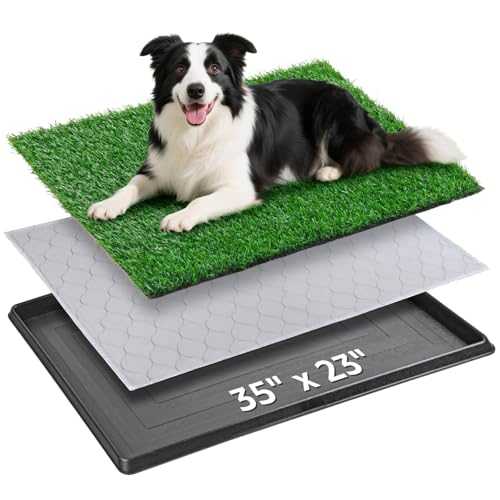 Portable Dog Grass Pad with Tray 35"x23" (35"x23")