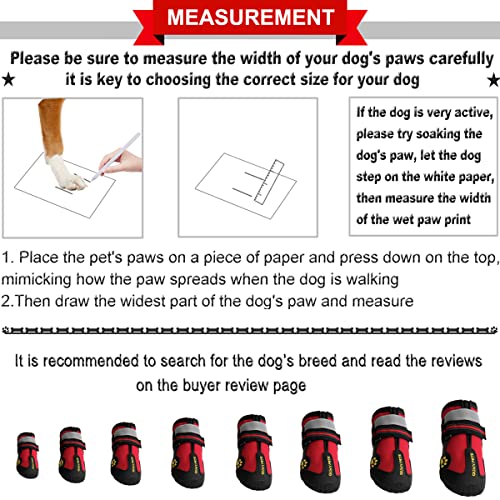 Dog Shoes for Hot Pavement (Size 8: 3.0''x3.3"(W*L) (Pack of 4))