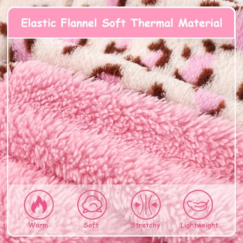 Dog Sweaters for Small Dogs (Medium (Chest 16.1in) / Pink leopard)