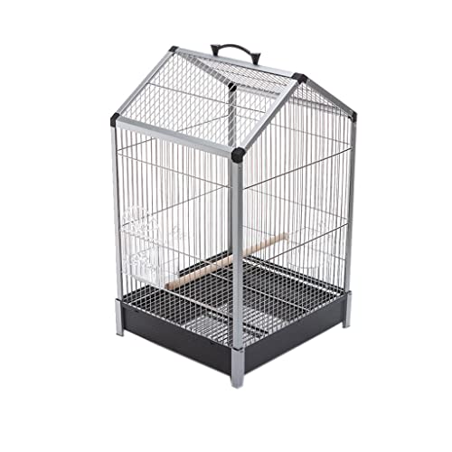 Large Holder Bird Cage Metal Stainless Steel Parrot Bird Cage Luxury Birdhouse Bird Cage for Outdoor Cage (Style 2)