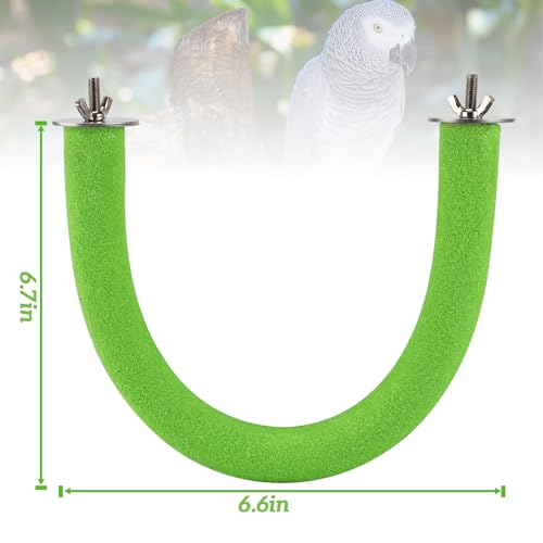 U Shaped Large Parrot Perch (Large / Green)