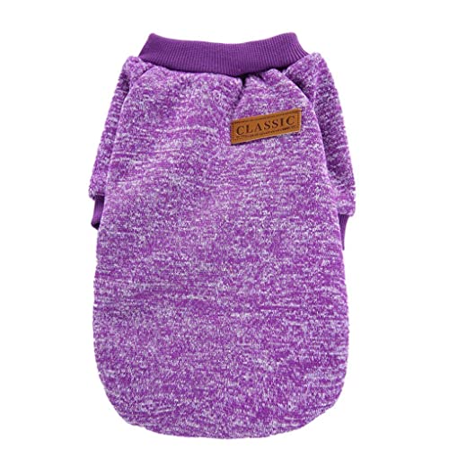 Dog Sweaters for Small Dogs (Purple / X-Small)