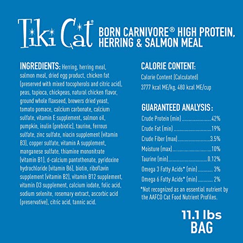 Tiki Cat Born Carnivore Dry Cat Food (177.6 Ounce (Pack of 1))