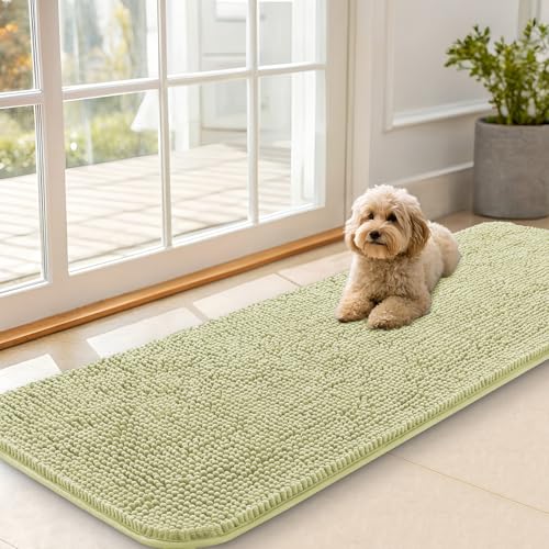 Dog Door Mat for Muddy Paws 59x20 (Vanilla / 59" X 20")