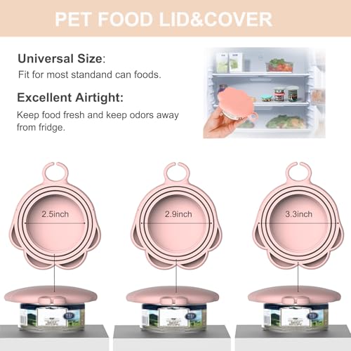 Cat&Dog Food Can Covers Lids (spoon+lid+opener)