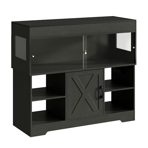 60 Gallon Reptile Tank with Stand (60 Gallon / Black)
