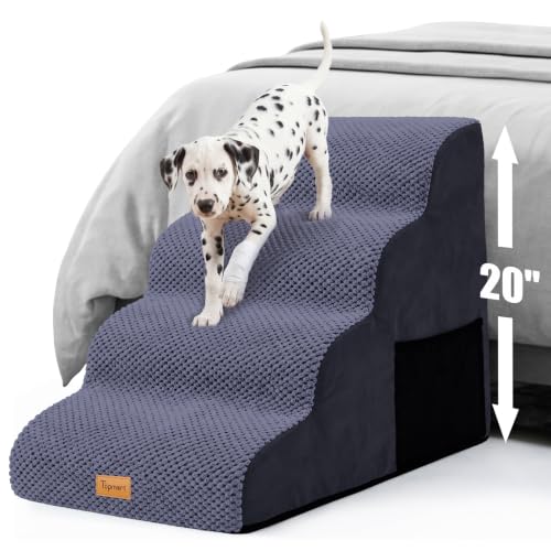 High Density Foam Dog Steps 4 Tiers (Blue / 28.5*15.7*20.5)
