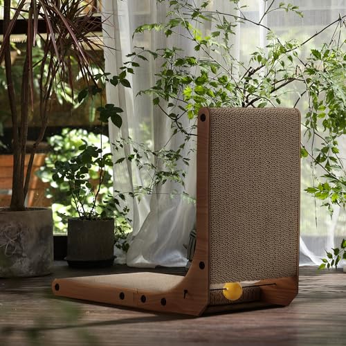 Cat Scratcher (1 Pack 18.9 in Wood Color)