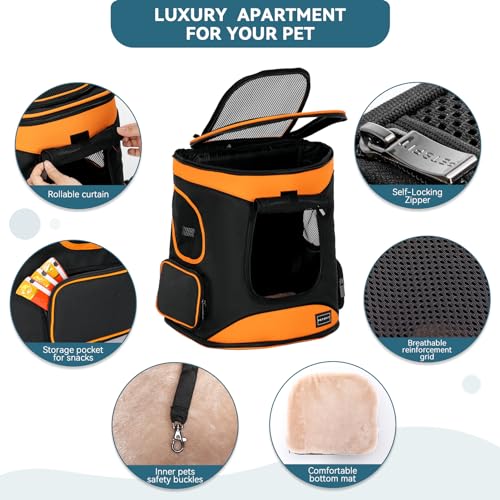 Dog and Cat Backpack Carrier (AOrange)