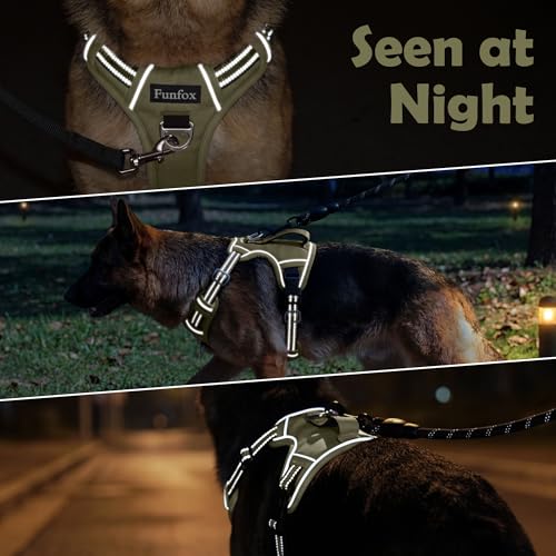 Dog Harness No Pull (Army Green / Medium)