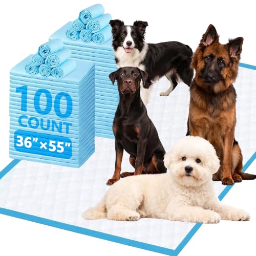 Puppy Pee Pads for Dogs 36"x55" 100 Count