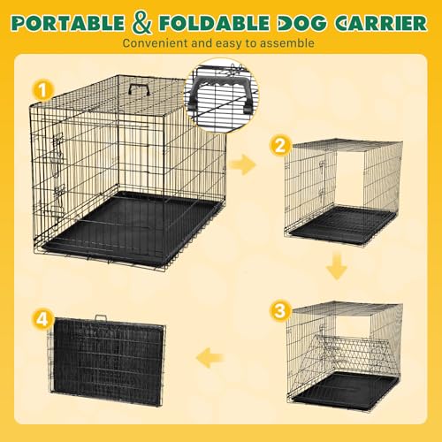 Extra Large Dog Crate 48 Inch (48.0"L x 29.9"W x 32.9"H)