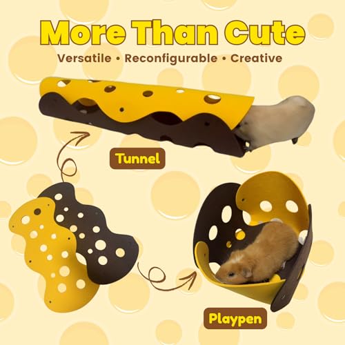 Guinea Pig Tunnel and Tube (Yellow)