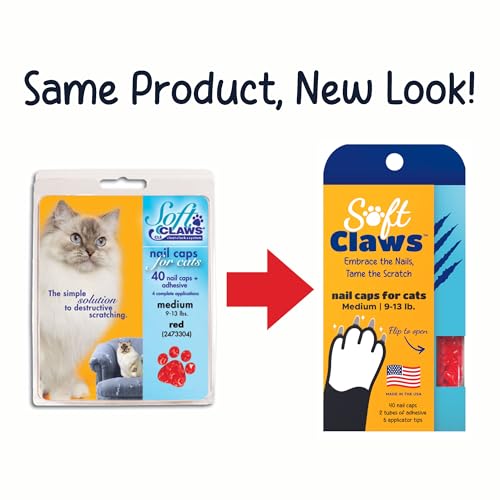 Cat Nail Caps for Small Cats (Silver Sparkle / Small)