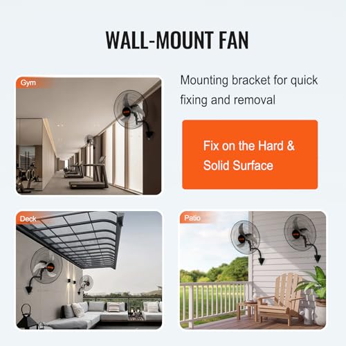 18 Inch Wall Mount Fan (18 Inch 2 Pack / Oscillating)