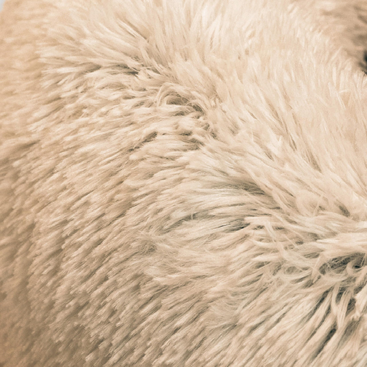 The Original Calming Donut Dog Bed (Taupe Shag / XX-Large)