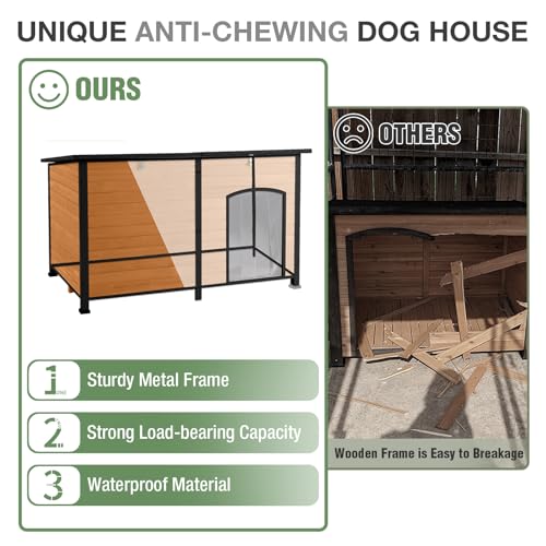 59.1’’ Extra Large Heated Dog House Outdoor for Winter (Heated Dog House)