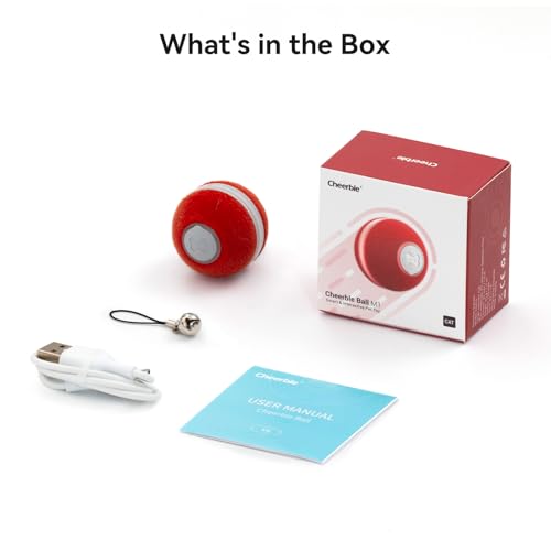Interactive Cat Ball Toy (Red)