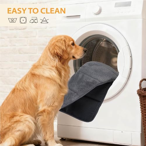 Dog Crate Pad for Large Dog (Khaki / 35"L x 23"W x 0.8"H)