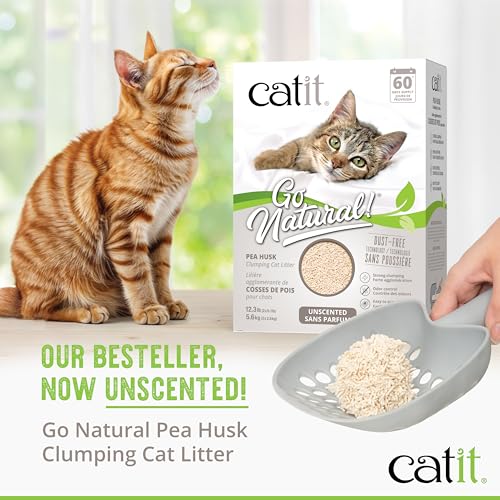 Go Natural Pea Husk Clumping Cat Litter (Unscented)