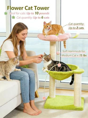 Flower Cat Tree (28" / Pink)