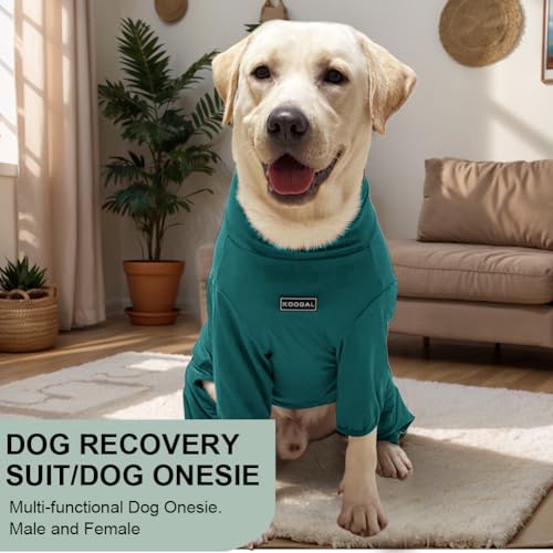 Dog Pyjamas PJS Sweater Clothes and Home Clothing Suitable for Medium to Large Breeds of Dogs (Thin Green / 2XL)