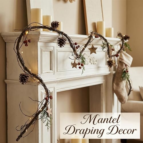118" Bendable Artificial Grapevines Garland Tree Branches (Medium)