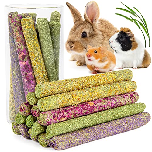 Timothy Hay Treats Rabbit Toys Bunny Toys Guinea Pig Hamster Natural Chews for Teeth Handmade Rabbit Chews and Treats Chinchilla Rat Gerbil