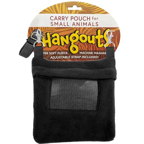 2 Pack Carry Pouch for Small Animals (2 Pack (Black))