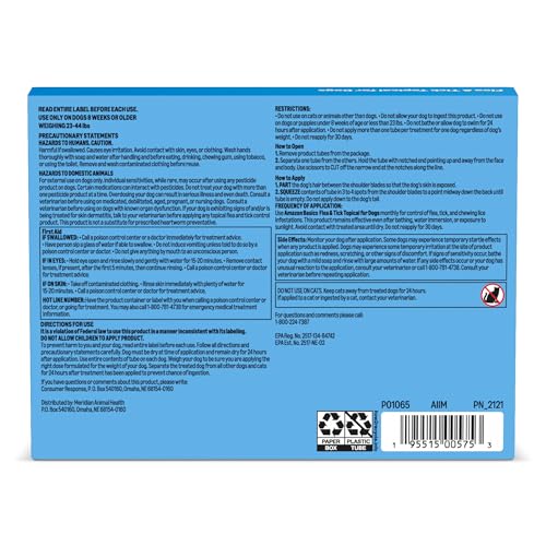 Flea and Tick Topical Treatment for Medium Dogs (3 Count (Pack of 1))