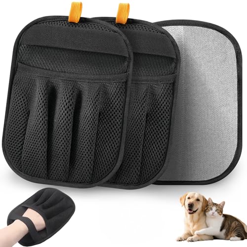 2Pcs Pet Hair Removal Gloves Cat & Dog