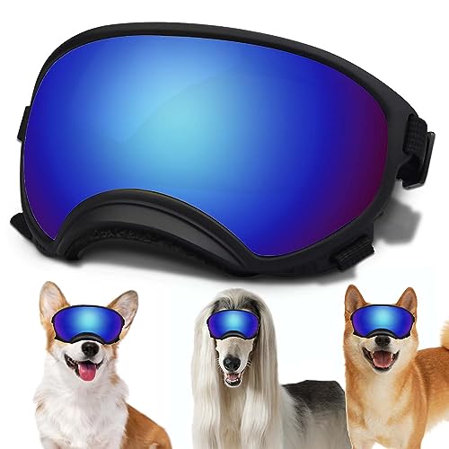 Medium Dog Sunglasses with Adjustable Strap UV Protection