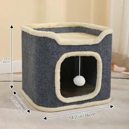 Cat House for Indoor Cat Beds (1-Level)