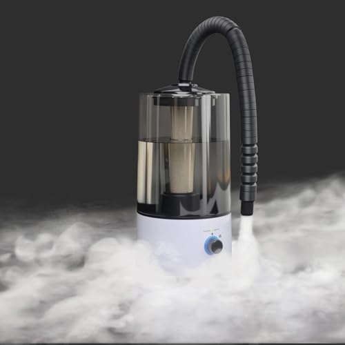 4L Reptile Humidifier Fogger with Extended Hose (White+Black)