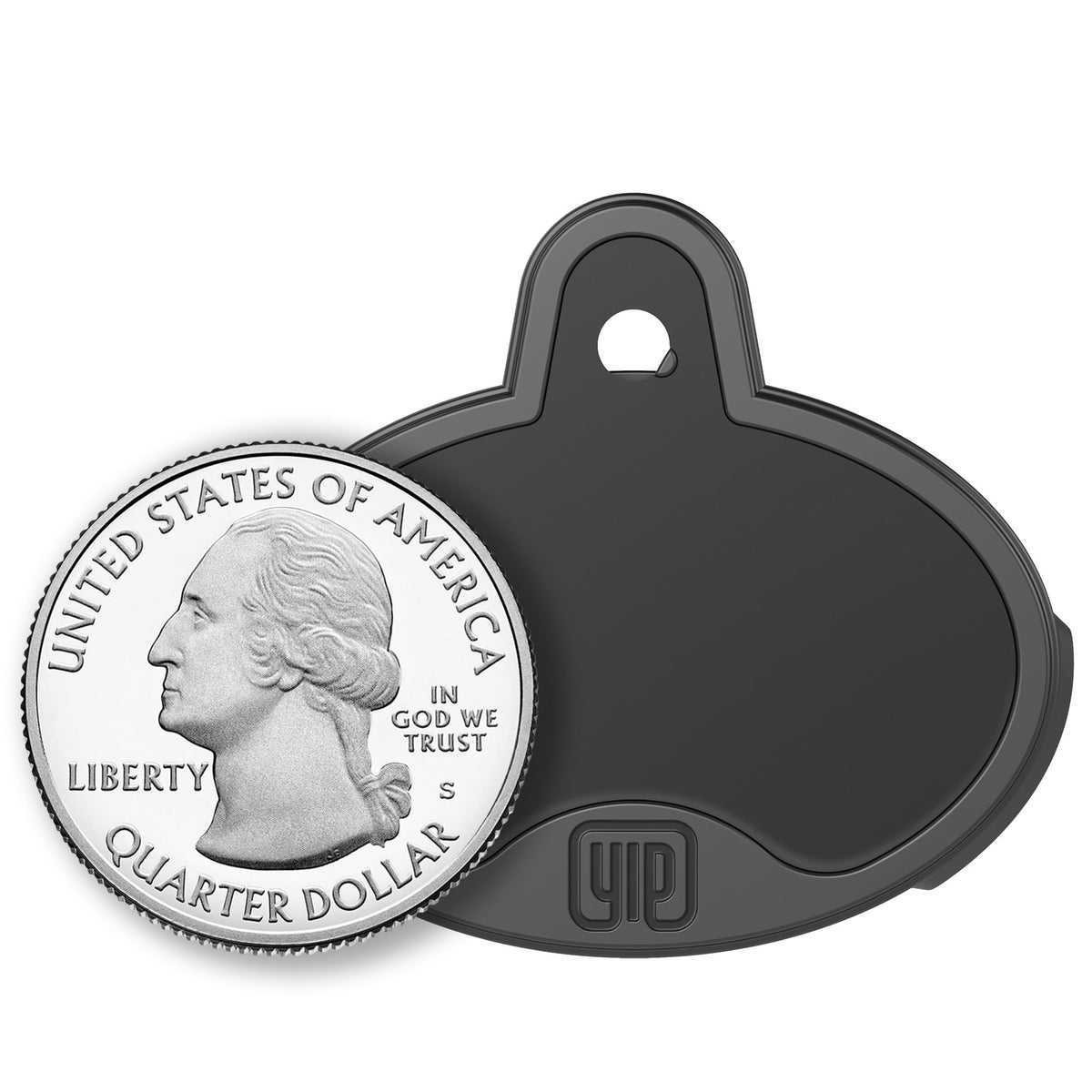 ID & Custom Engraved Dogs Tracker (Black)