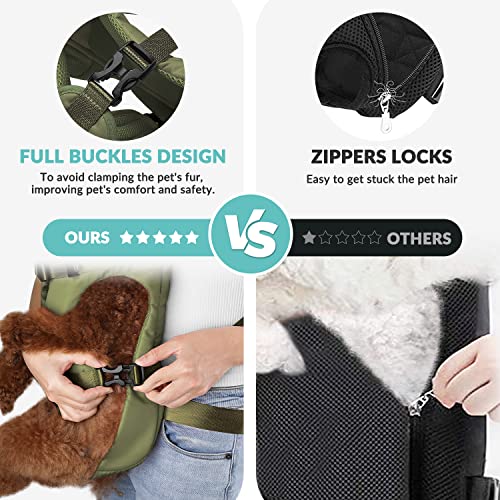 Dog Backpack Carrier (Green)