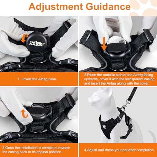 Cat Harness and Leash for Walking (XS / Black)